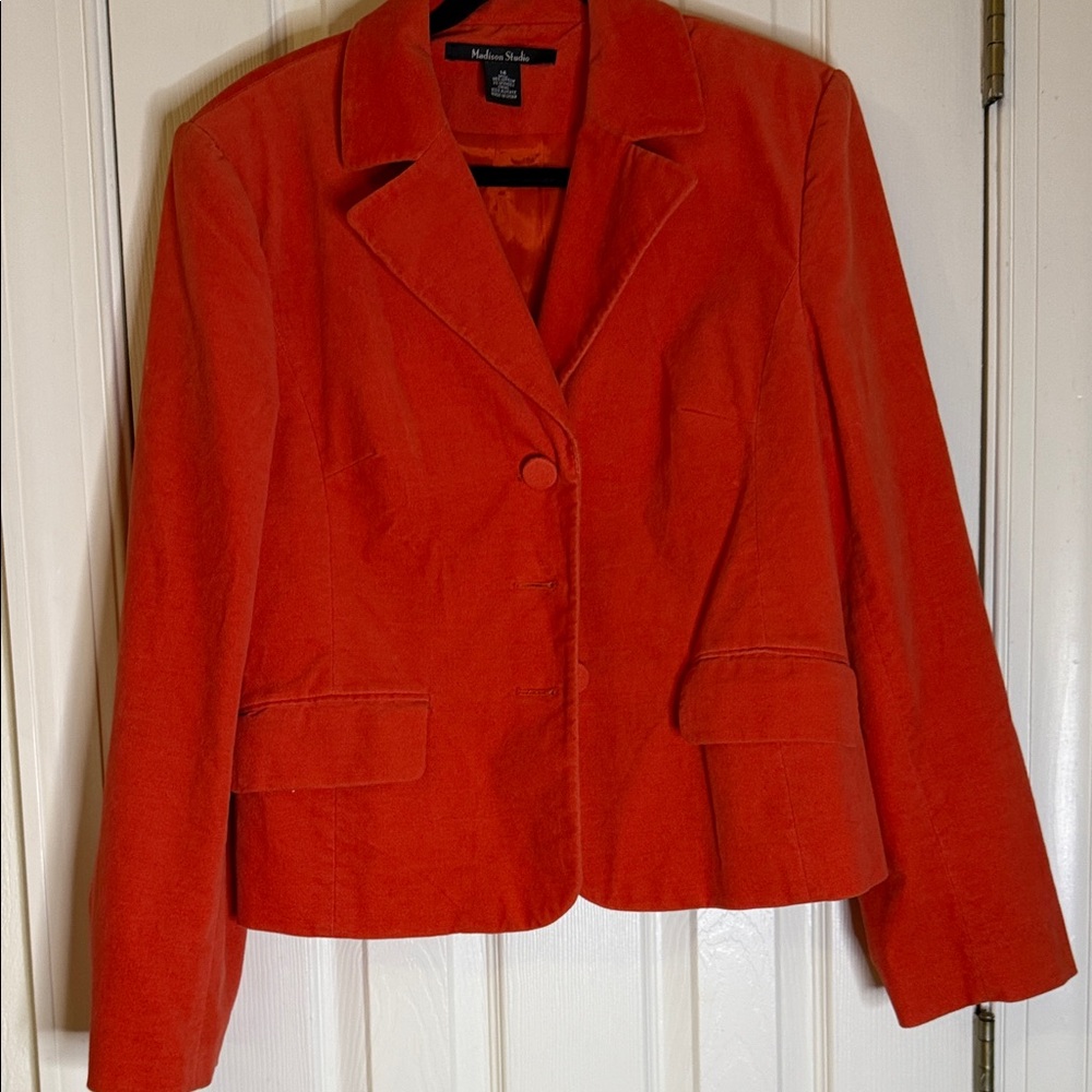 Madison Studio Vibrant Orange Blazer
